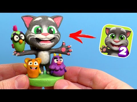Видео: ЛЕПИМ ГОВОРЯЩЕГО КОТА ТОМА из игры Talking Tom 2