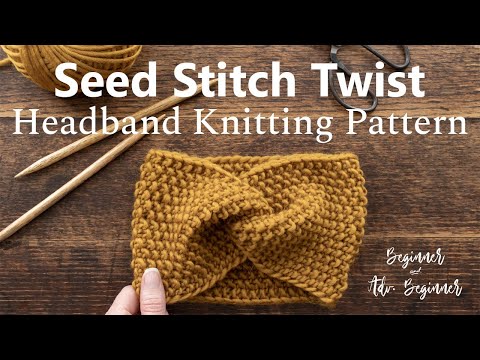 Видео: Видеоурок по вязанию повязки на голову с переплетением для начинающих (бесплатно)