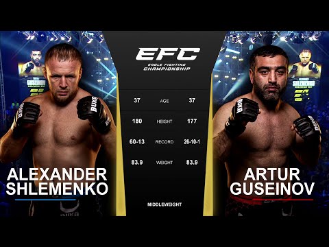Видео: Александр Шлеменко vs Артур Гусейнов: Шторм vs Торнадо | EFC 42