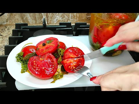 Видео: ПОМИДОРЫ НА УЛЕТ! Готовьте Сразу много! Особенно Вкусный Маринад для Помидоров!