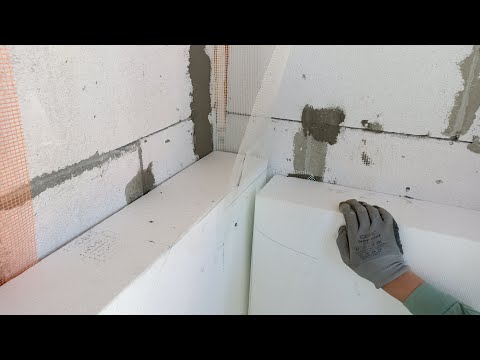 Видео: Как выполнить вертикальный температурно-усадочный шов между домом и пристройкой в СФТК Мокрый Фасад