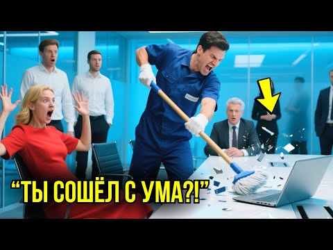 Видео: Уборщик Разбил Ноутбук Миллионерши Во Время Совещания – То, Что Там Оказалось, ШОКИРОВАЛО Весь Зал..