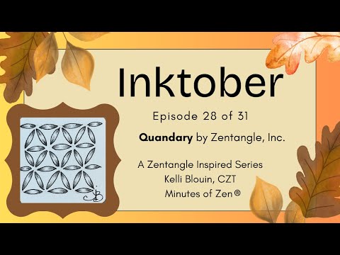 Видео: Inktober 2025 - Зентангл для начинающих© - День 28 - Затруднение