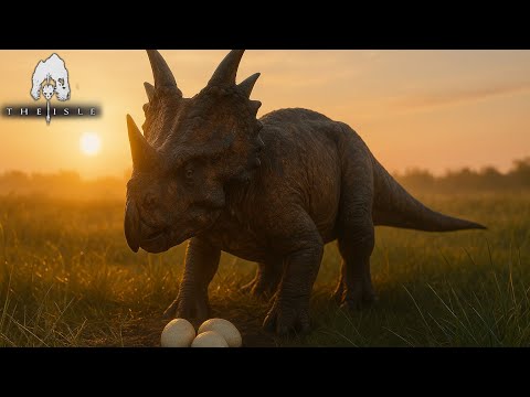 Видео: "THE ISLE EVRIMA – Диаблоцератопс защищает гнездо! Эпичная битва за выживание
