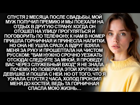 Видео: В отеле уборщица дала мне денег и сказала: "Срочно уезжай отсюда!" Но когда я взглянула на мужа…