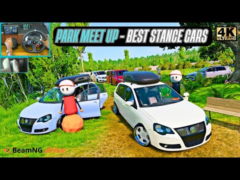 Видео: После долгого рабочего дня отправляюсь на встречу с друзьями в парк на Polo 9N | BeamNG Convoy Lo...