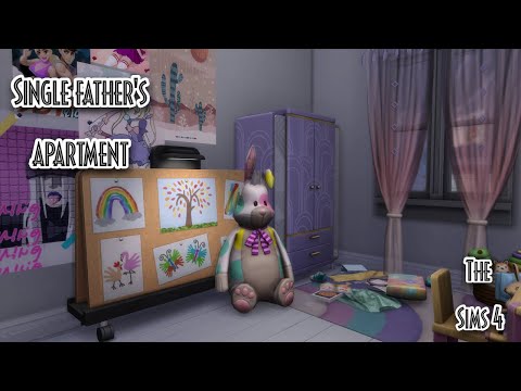 Видео: 🐰 Квартира отца одиночки ✨│apartment │Строительство в Симс 4👷‍♀️[SpeedBuild] [NO CC] [The Sims 4]🎮