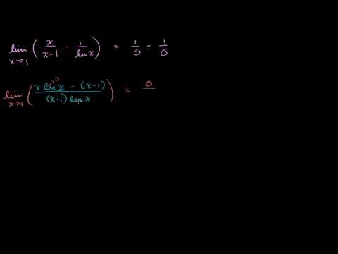 Видео: Правило Лопиталя. Пример 3