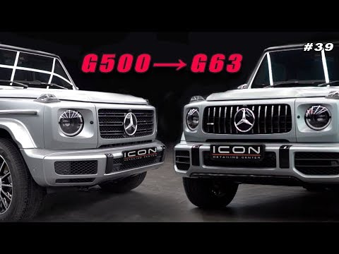 Видео: Как ИЗМЕНИТЬ из G500 в G63! Покраска деталей, защитная пленка, шумоизоляция авто, мультимидиа!