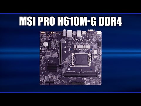 Видео: Материнская плата MSI PRO H610M-G DDR4