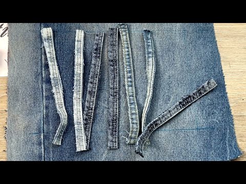 Видео: Вы даже не представляете, как использую швы от джинсов DIY мастер класс