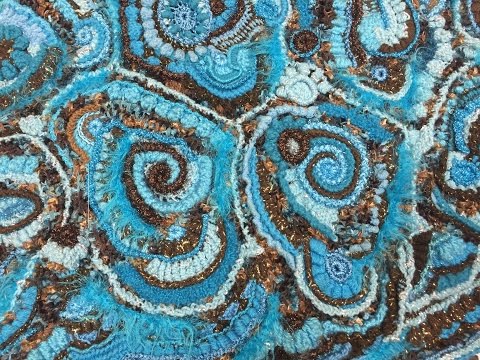 Видео: ФРИФОРМ : БЛОКСТОЛБИКИ -- мастерская Ирины Кузнецовой / FREEFORM --KNITTING / Crochet Freeform / 钩边