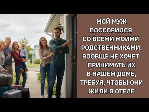 Видео: Мой муж поссорился со всеми моими родными из-за мелочей, вообще не хочет принимать их в нашем доме