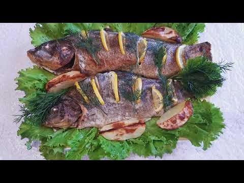 Видео: ЛИНЬ ЗАПЕЧЕННЫЙ В ДУХОВКЕ//РЫБА В СМЕТАННОМ СОУСЕ//