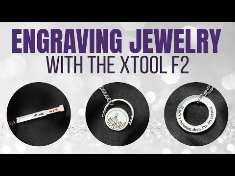 Видео: Гравировка ювелирных изделий с помощью xTool F2 — ПОЛНОЕ РУКОВОДСТВО