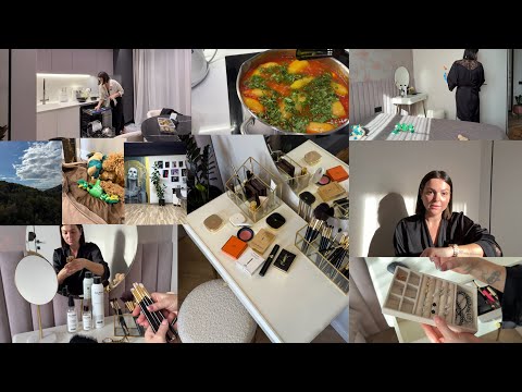 Видео: Большой часовой влог📸 Ваш любимый формат❤️BEAUTY 💄Уборка ✨Глажка 🧺Готовка🫑 