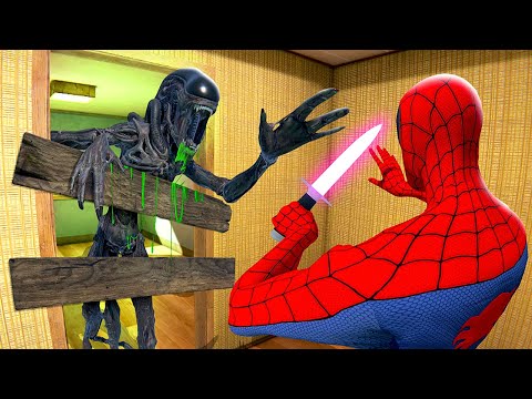 Видео: Ксеноморф нападает на наш дом — Bonelab VR Mods