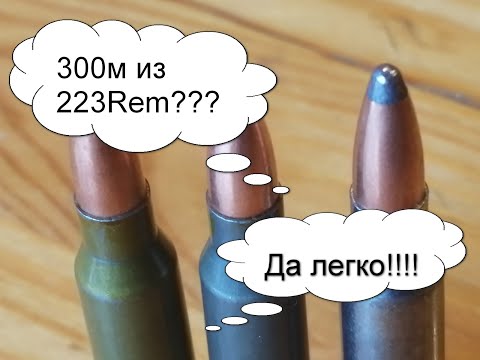 Видео: Из 223Rem на 300м? Легко!  Тест пуль  SP, HP, FMJ