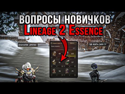 Видео: Где брать ХАРАКТЕРИСТИКИ ??в Lineage 2 Essence.Гайд для Новичков