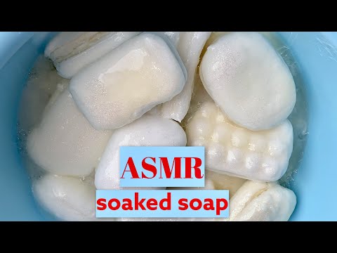 Видео: ☁️🤍🍥ТАЗ БЕЛОГО РАЗМОКШЕГО МЫЛА  РАЗНЫХ ФИРМ/АСМР/ANTI-STRESS VIDEO/ SOAKED WHITE SOAP/ ASMR 🍥🤍☁️