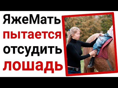 Видео: ЯжеМать пытается отсудить лошадь