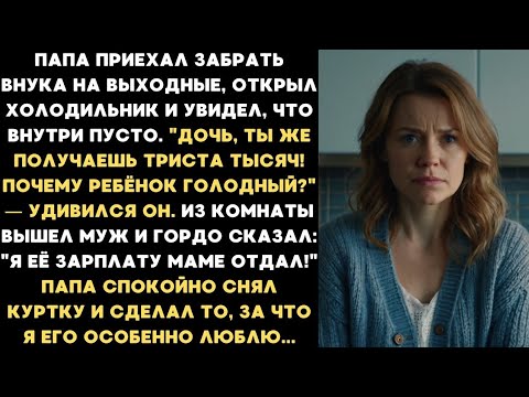 Видео: «Я её зарплату маме отдал!» — муж гордо сказал моему отцу… Но папа сделал такое, что изменило всё!