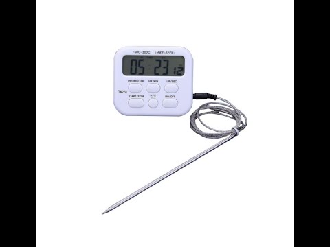 Видео: Пищевой термометр THERMO TA-278 с таймером