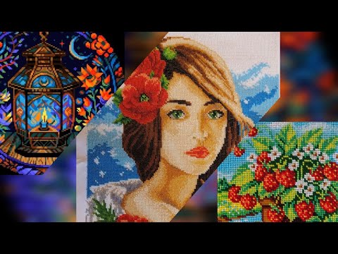 Видео: Совместный бисерный проект, готовые рабооты😍