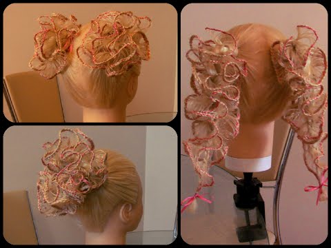 Видео: Плетение Скат тройной. Хвосты, Цветы. Видео-урок.Детские причёски