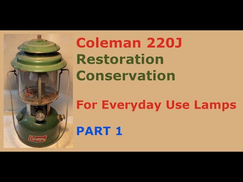Видео: Восстановление, реставрация и консервация фонаря Coleman Model 220. Часть 1