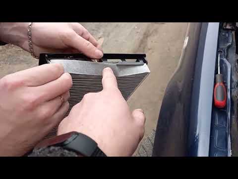 Видео: Заміна фільтра салону гольф 4
