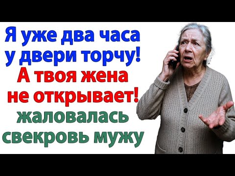 Видео: Свекровь два часа штурмовала дверь! Я спокойно нажала РАЗВОД! аудио рассказы.