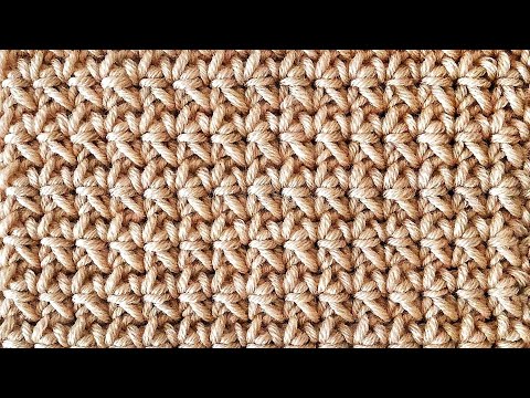 Видео: Узор из столбиков без накида (№ 6)