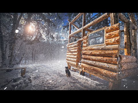 Видео: СТРОЮ БОЛЬШОЙ ДОМ в ГЛУХОМ ЛЕСУ - СИЛЬНЫЙ СНЕГОПАД и ТЕПЛАЯ НОЧЬ в ДОМЕ НА ДЕРЕВЕ