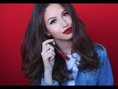 Видео: Класически грим с очна линия и червено червило