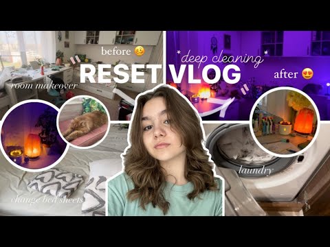 Видео: RESET VLOG *spring edition* 🧺🫧|| генеральная уборка моей комнаты