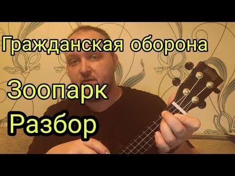 Видео: Гражданская оборона - Зоопарк. Разбор на укулеле