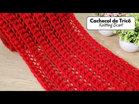 Видео: КАК СВЯЗАТЬ ШАРФ 1 РЯДОМ [БЫСТРО И ЛЕГКО] @RafaelNoggDIY