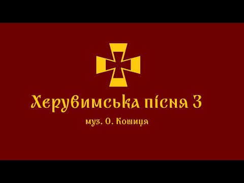 Видео: "Херувимська пісня №3", муз. Олександра Кошиця