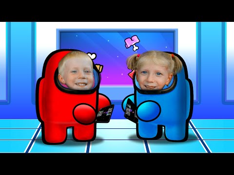 Видео: Играем в AMONG US Даня и Милана Предатели! Ха-Ха!