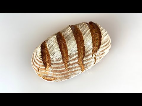 Видео: Серый хлеб на закваске (немецкий ржано-пшеничный хлеб)