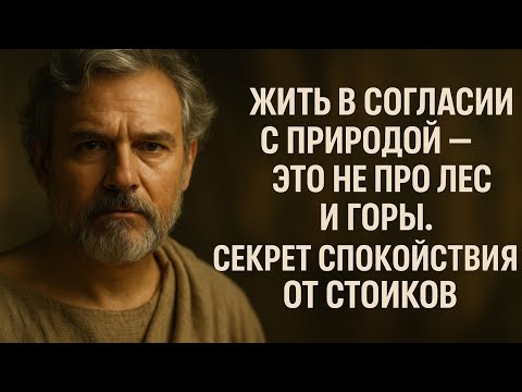 Видео: «Жить в согласии с природой» — это НЕ про лес и горы. Секрет спокойствия от стоиков.