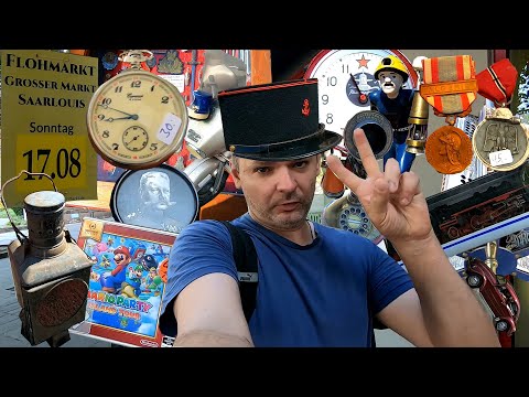 Видео: БАРАХОЛКА в ГЕРМАНИИ (flohmarkt). Блошиный рынок в Саарлуисе (Саар). #барахолка