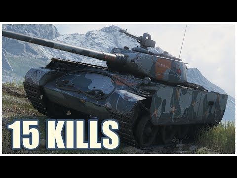 Видео: Т-44-100 (Р) • 15 ФРАГОВ • WoT Gameplay