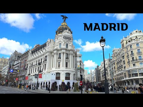 Видео: [4K]🇪🇸 Суббота в Мадриде: оживленный день в столице Испании — энергия, еда и веселье!💖2025