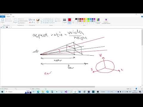 Видео: OpenGLTest (part 10 :  перспективная проекция и вращение камеры)