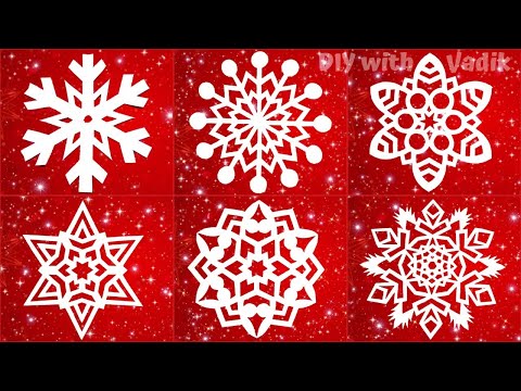 Видео: ТОП 6 #СНЕЖИНКИ ИЗ БУМАГИ / Как сделать снежинку из бумаги / Paper Snowflake #Snowflakes