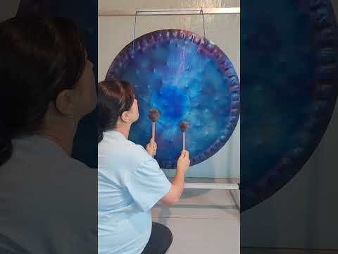 Видео: Глубокий синий Гонг #NVGongs титановый 85 см
