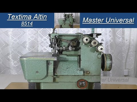Видео: Промышленный оверлок Textima Altin 8514. После поломки иголок долго не работал. Ч.1. Видео № 798.