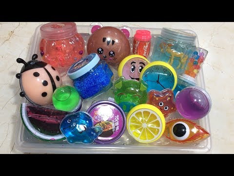 Видео: Смешивание магазинного слайма с прозрачным слаймом - Самые удовлетворяющие видео